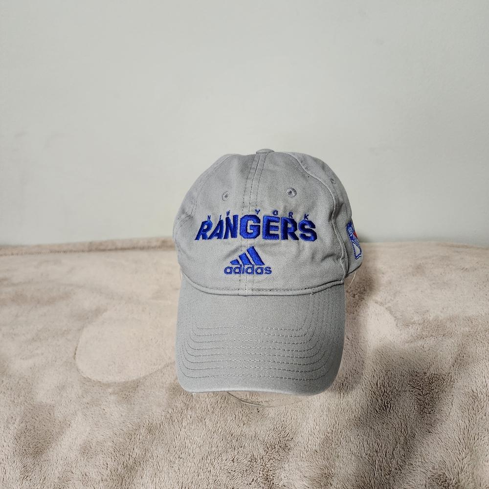 NHL Adidas Gray Rangers Cap. OSFM.